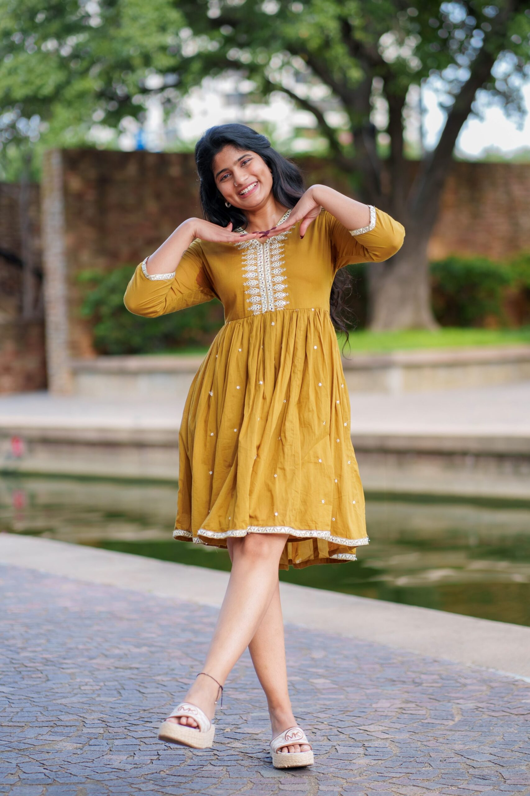 Rayon Blend Short Frock