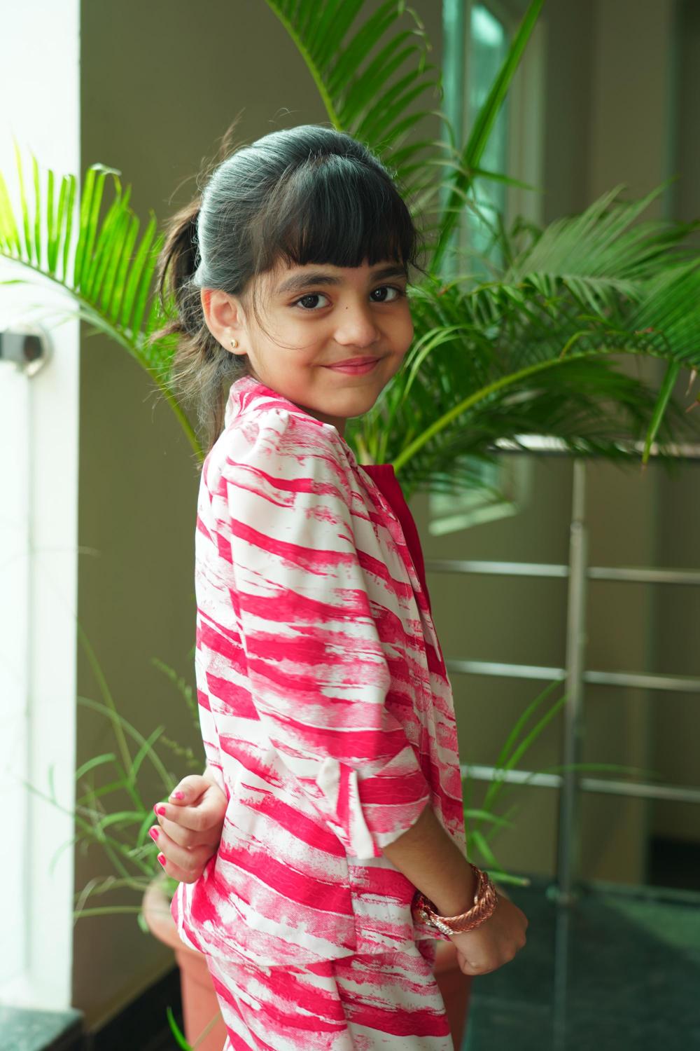 Kids Crepe Jacket Set