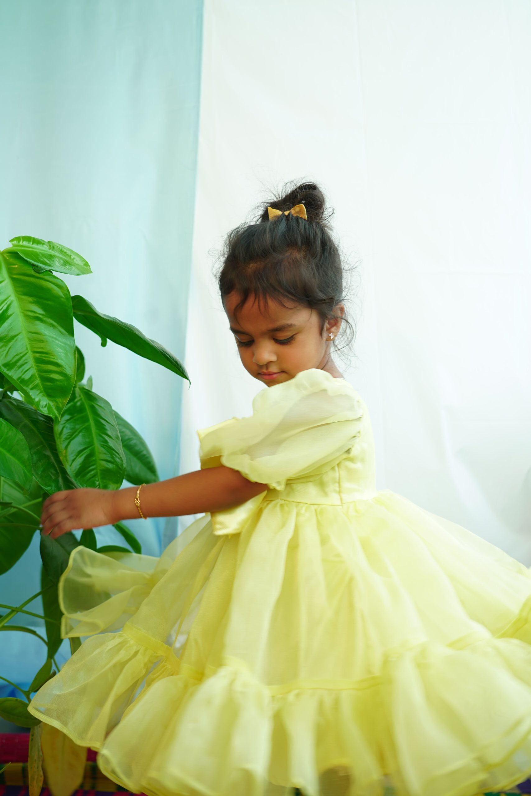 Kids Organza Ruffle Frock