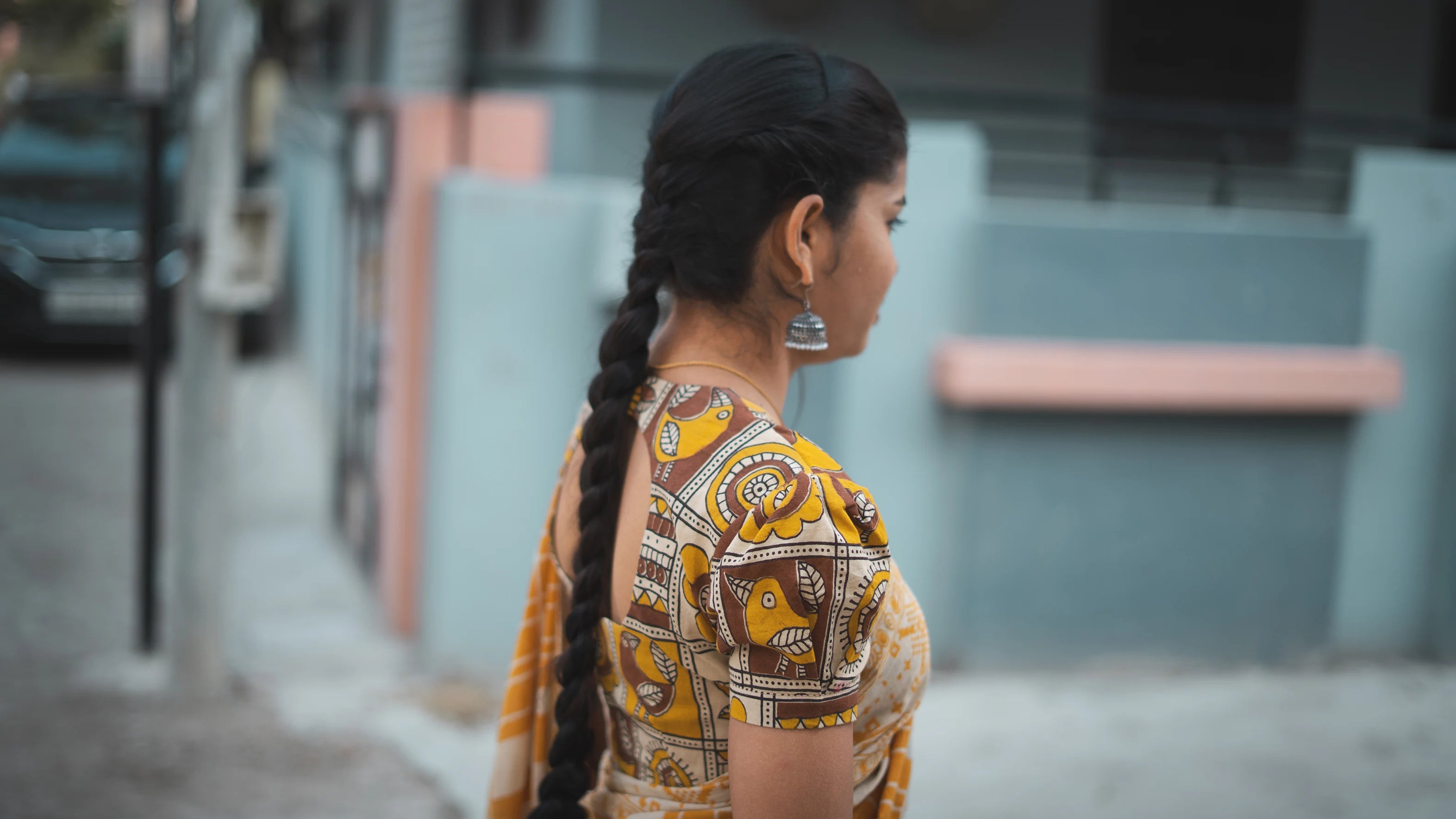 Yellow Soft Cotton Saree