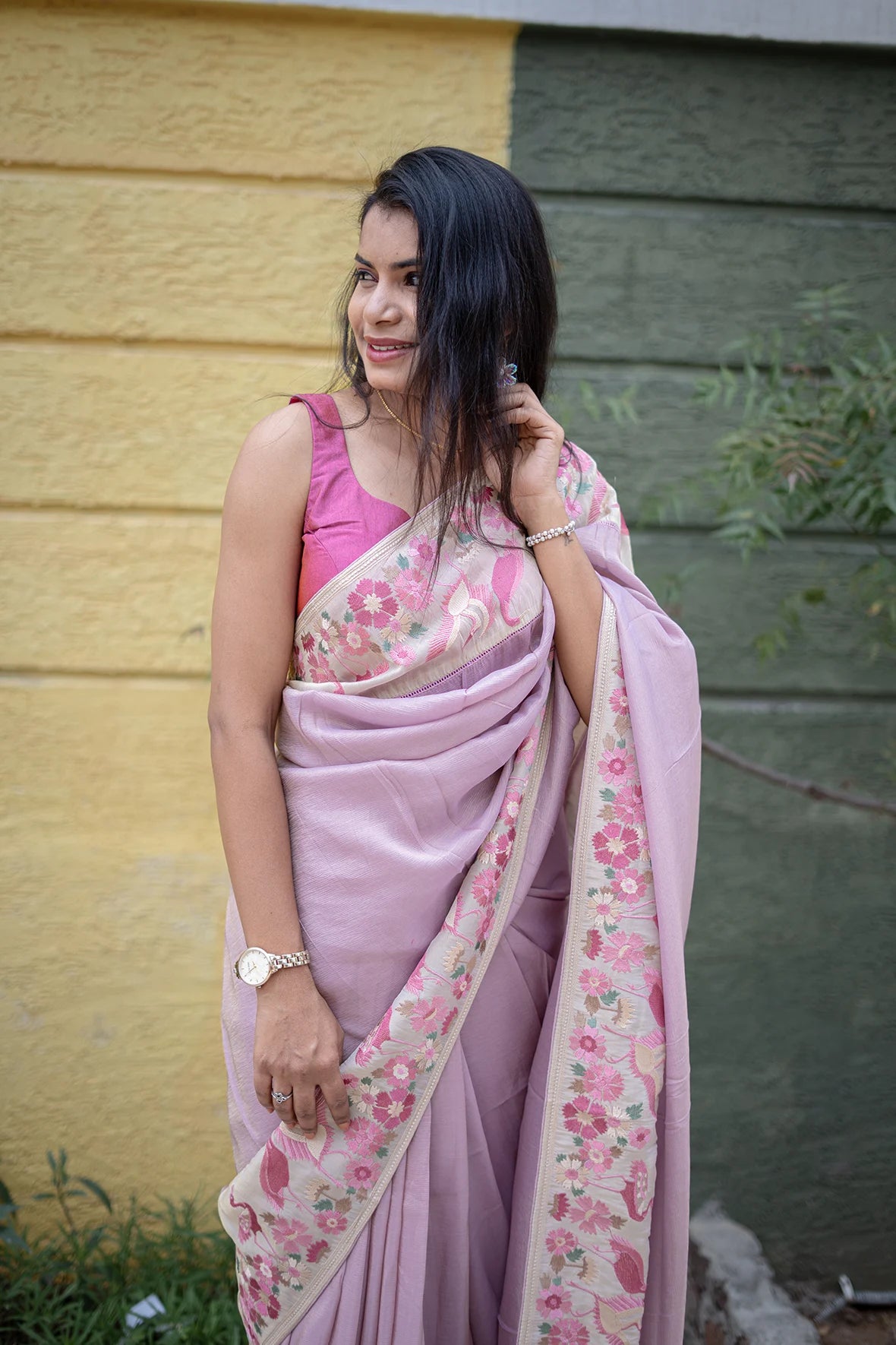 Viscose tissue saree