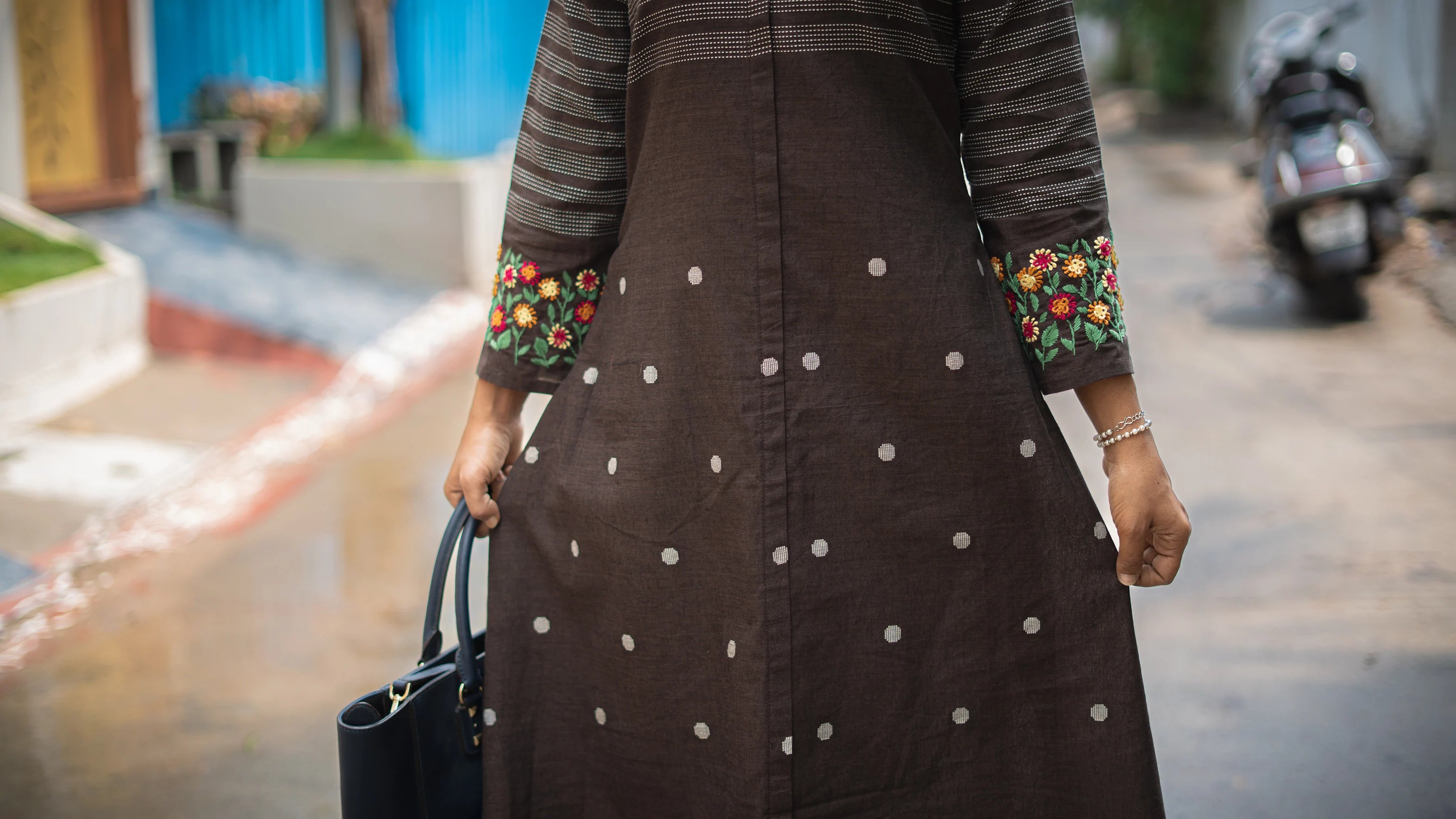Jamdani cotton kurti