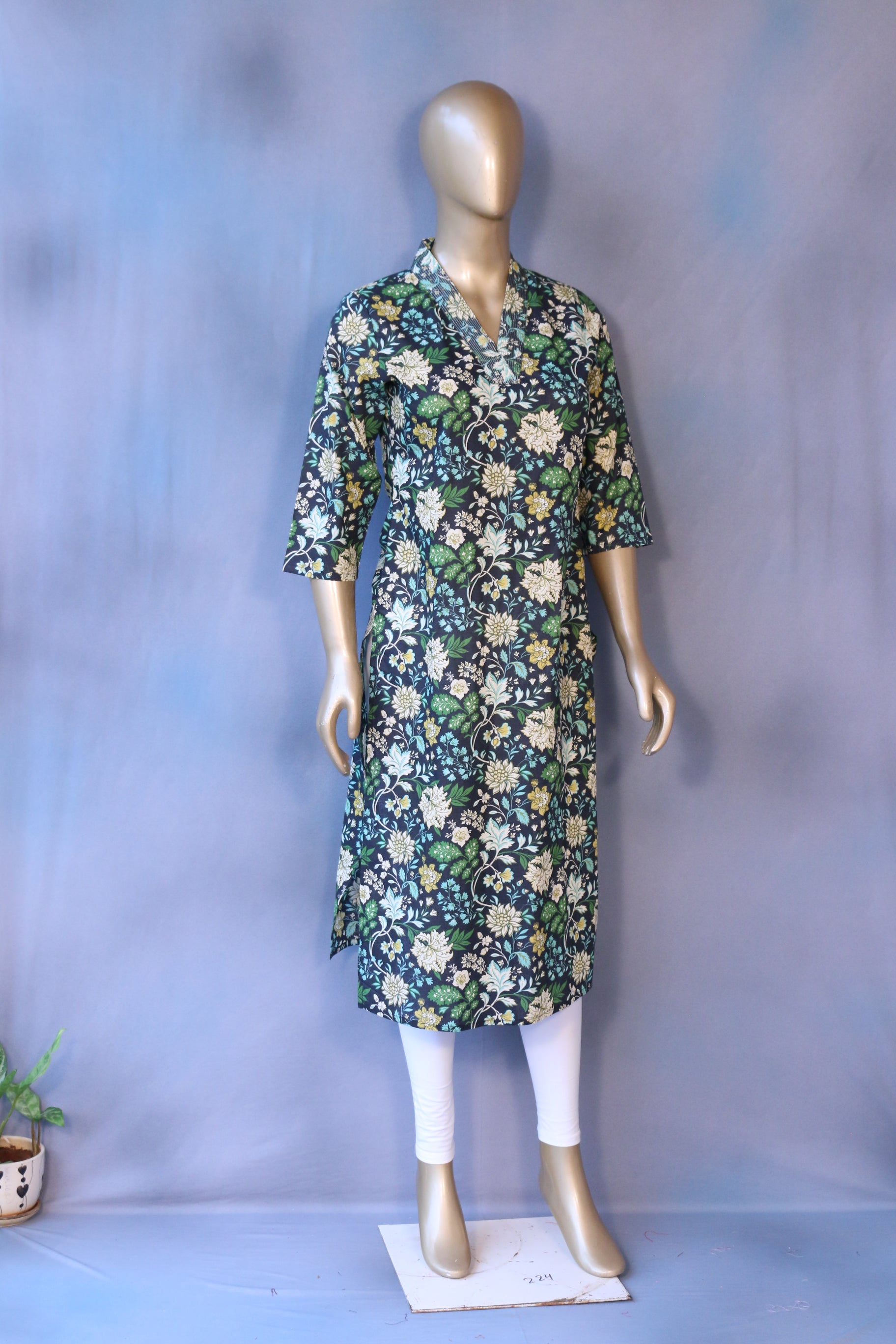 Silk Mix Cotton Kurti