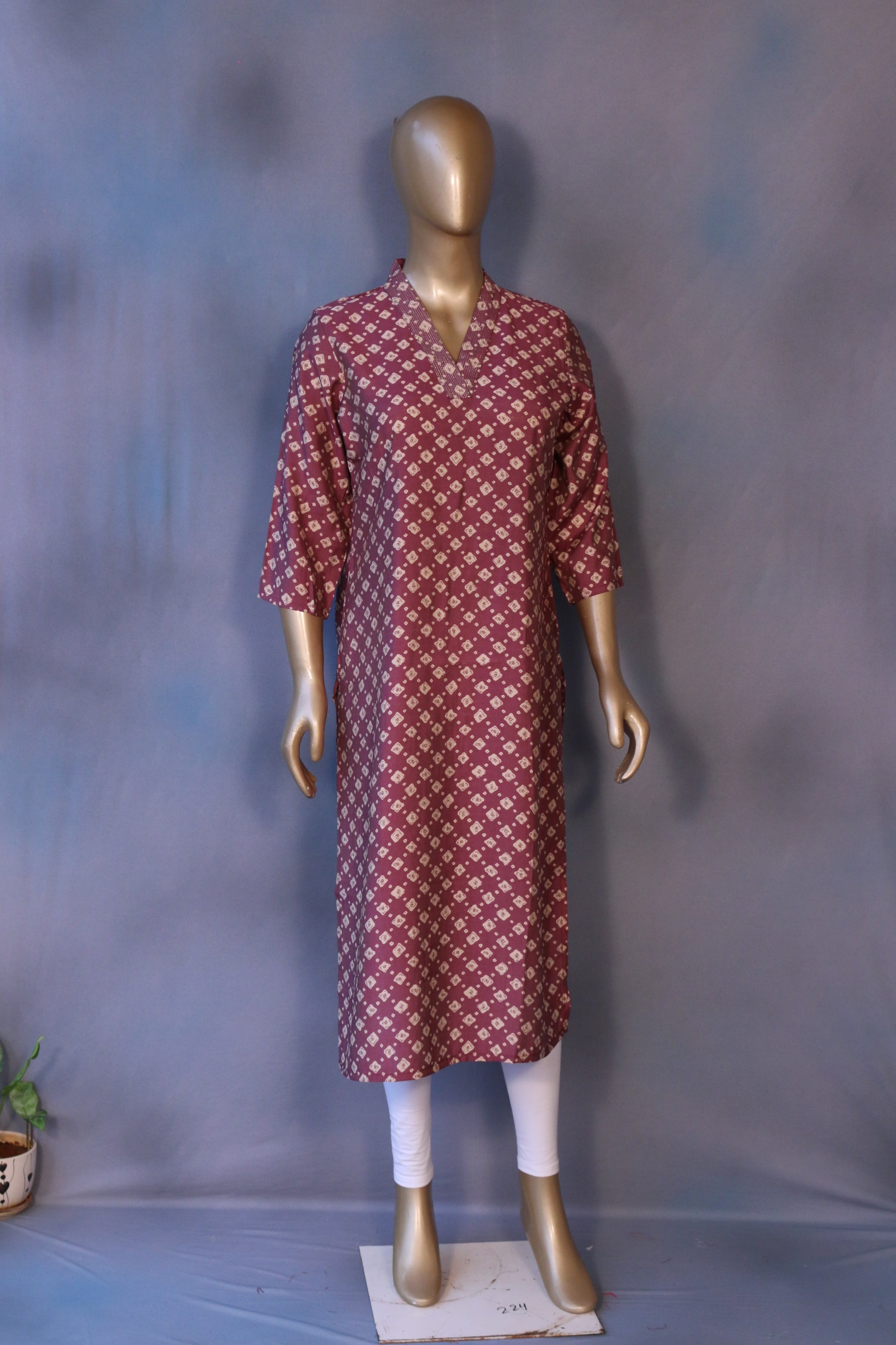 Silk Mix Cotton Kurti
