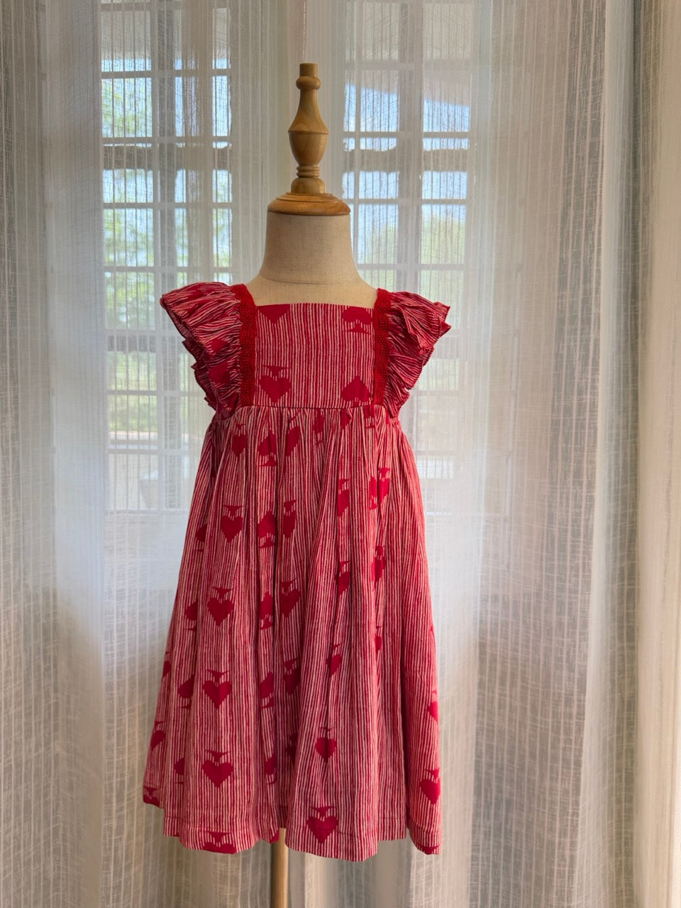 COTTON RED FROCK