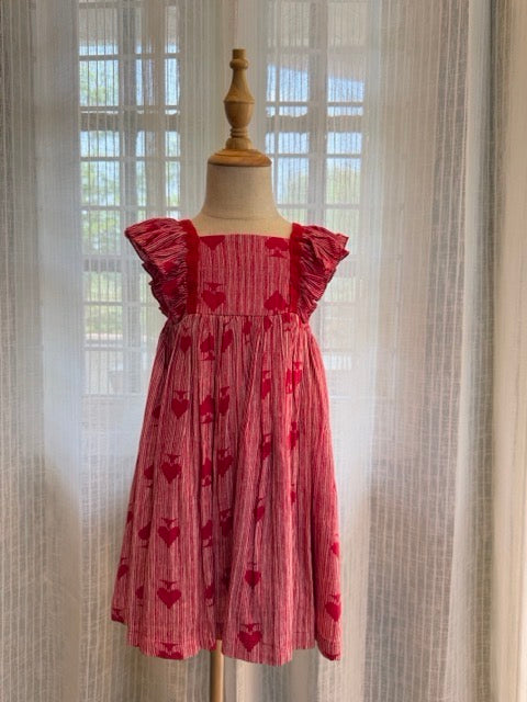 COTTON RED LINE FROCK