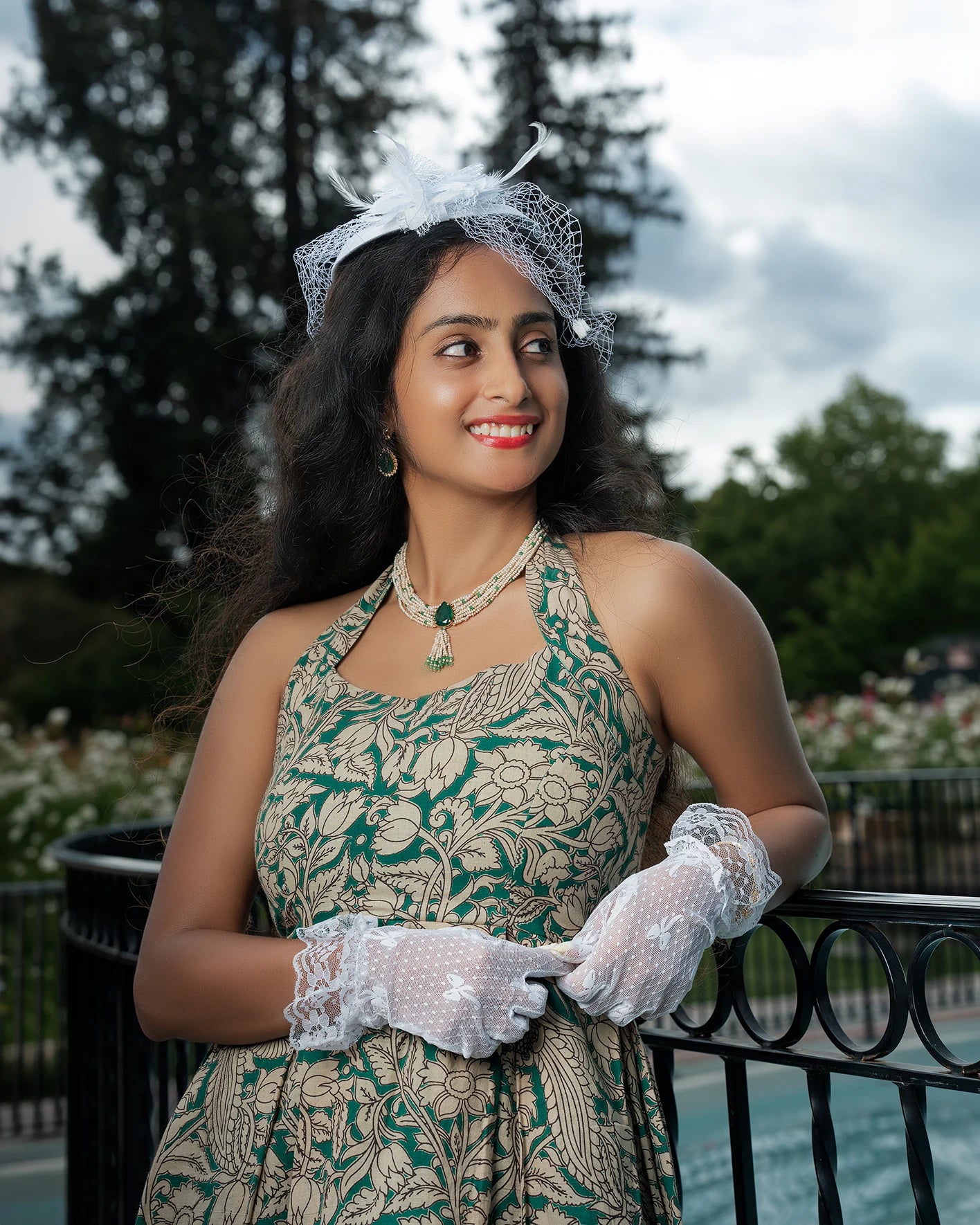 Green Kalamkari Cotton Frock