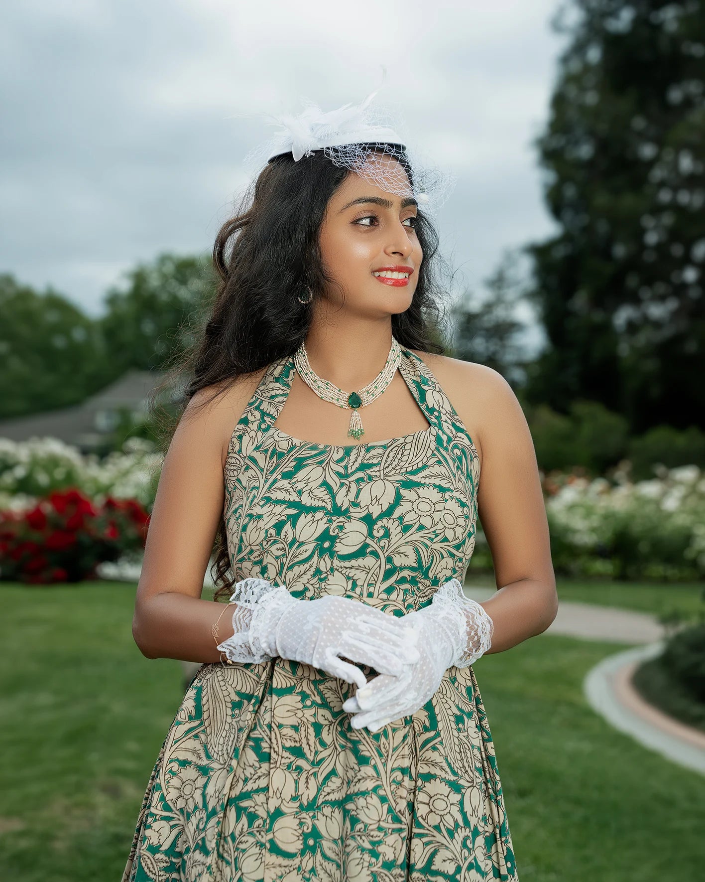 Green Kalamkari Cotton Frock